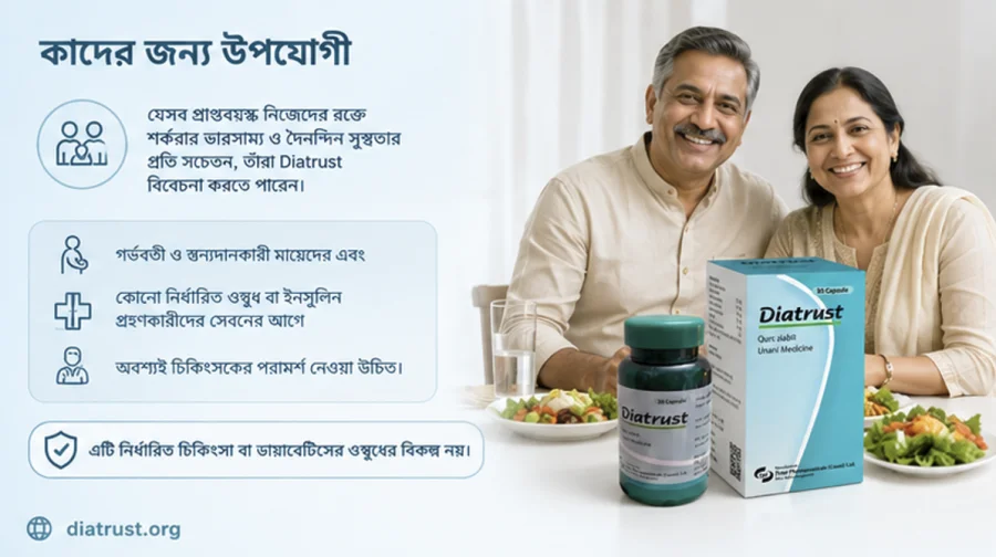 Diatrust কাদের জন্য উপযোগী