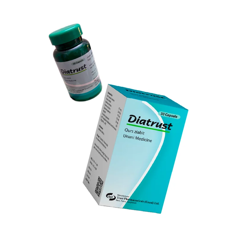 Diatrust বোতল ও বাক্স একসাথে